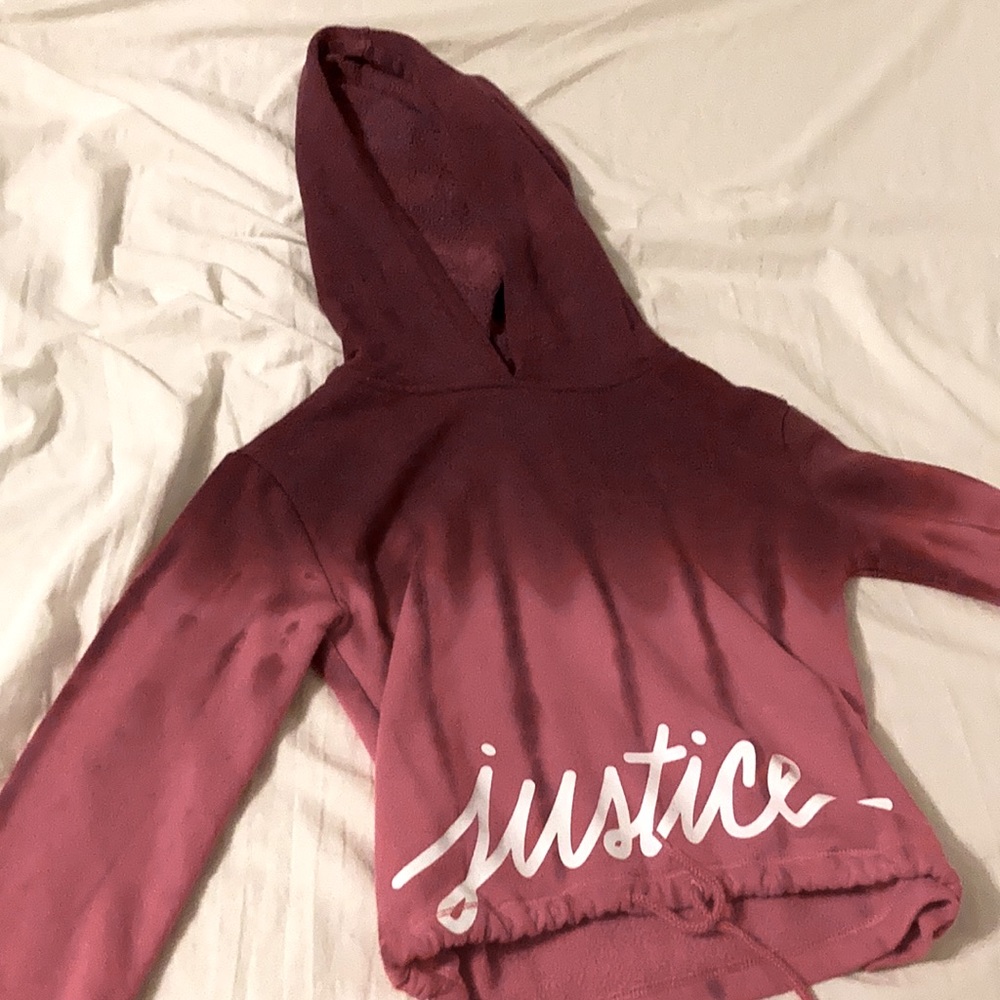 purple and pink sweatshirt